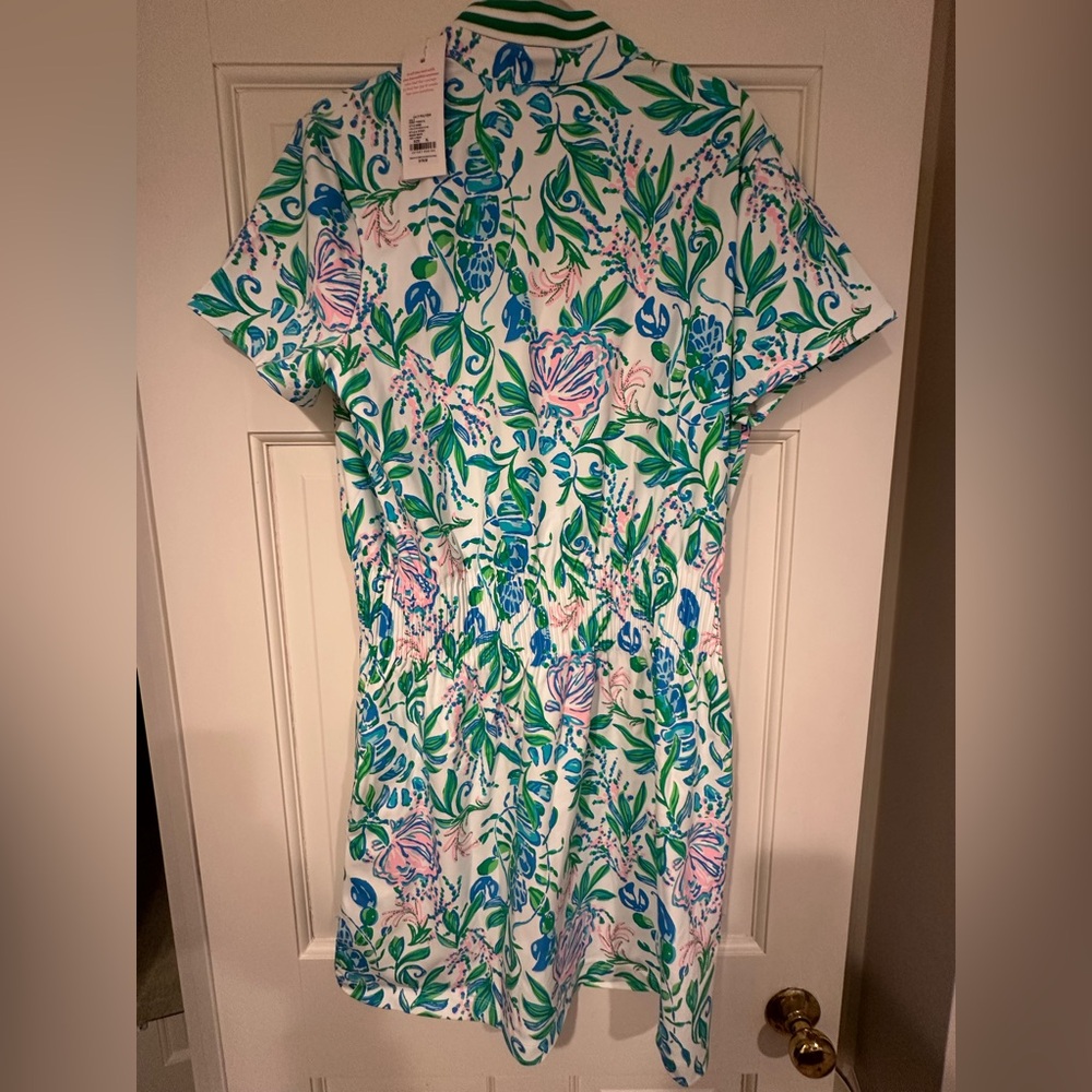 Lilly Pulitzer Luxletic Dress with Green and Blue Accents - Picture 2 of 6